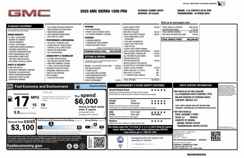 New 2025 GMC Sierra 1500 Pro w/ Pro Value Package image 4