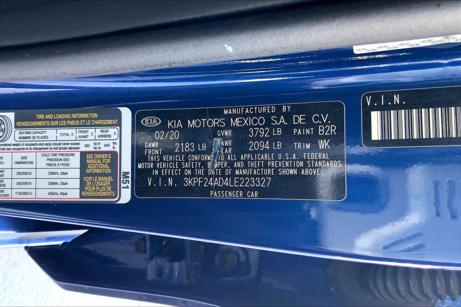 Used 2020 Kia Forte LXS FWD image 20