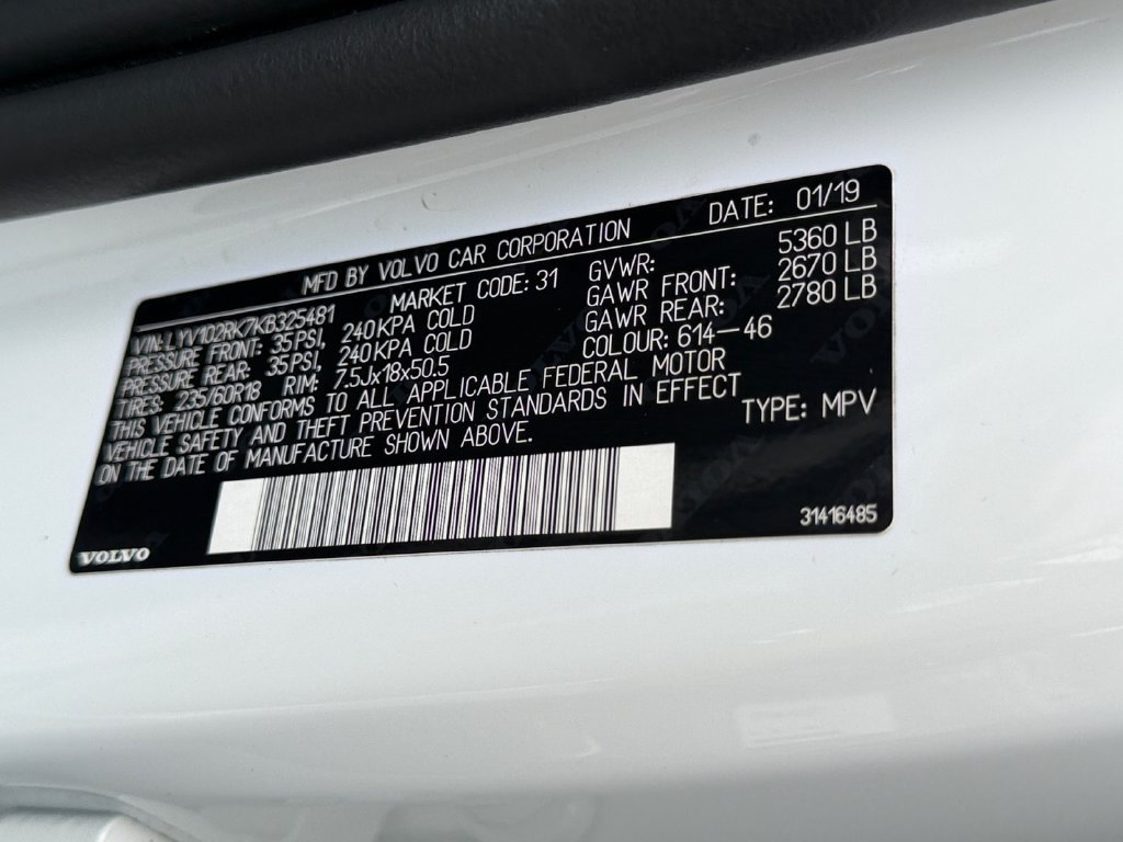 Used 2019 Volvo XC60 T5 Momentum w/ Premium Package AWD/4WD image 30