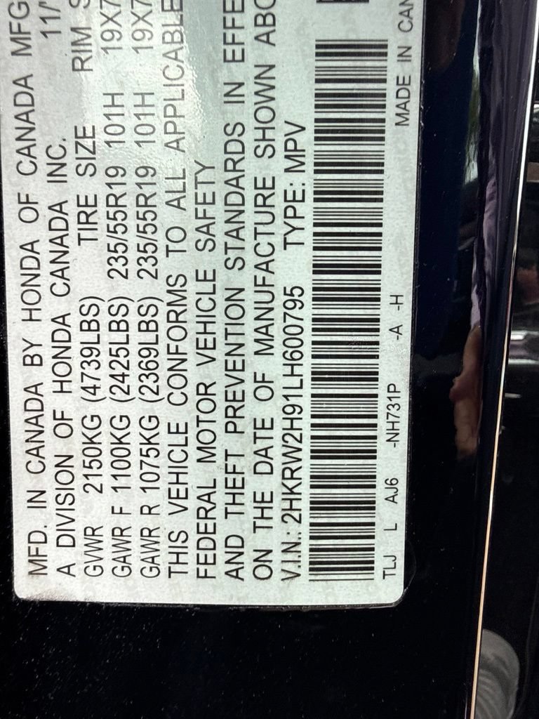 Certified 2020 Honda CR-V Touring image 17