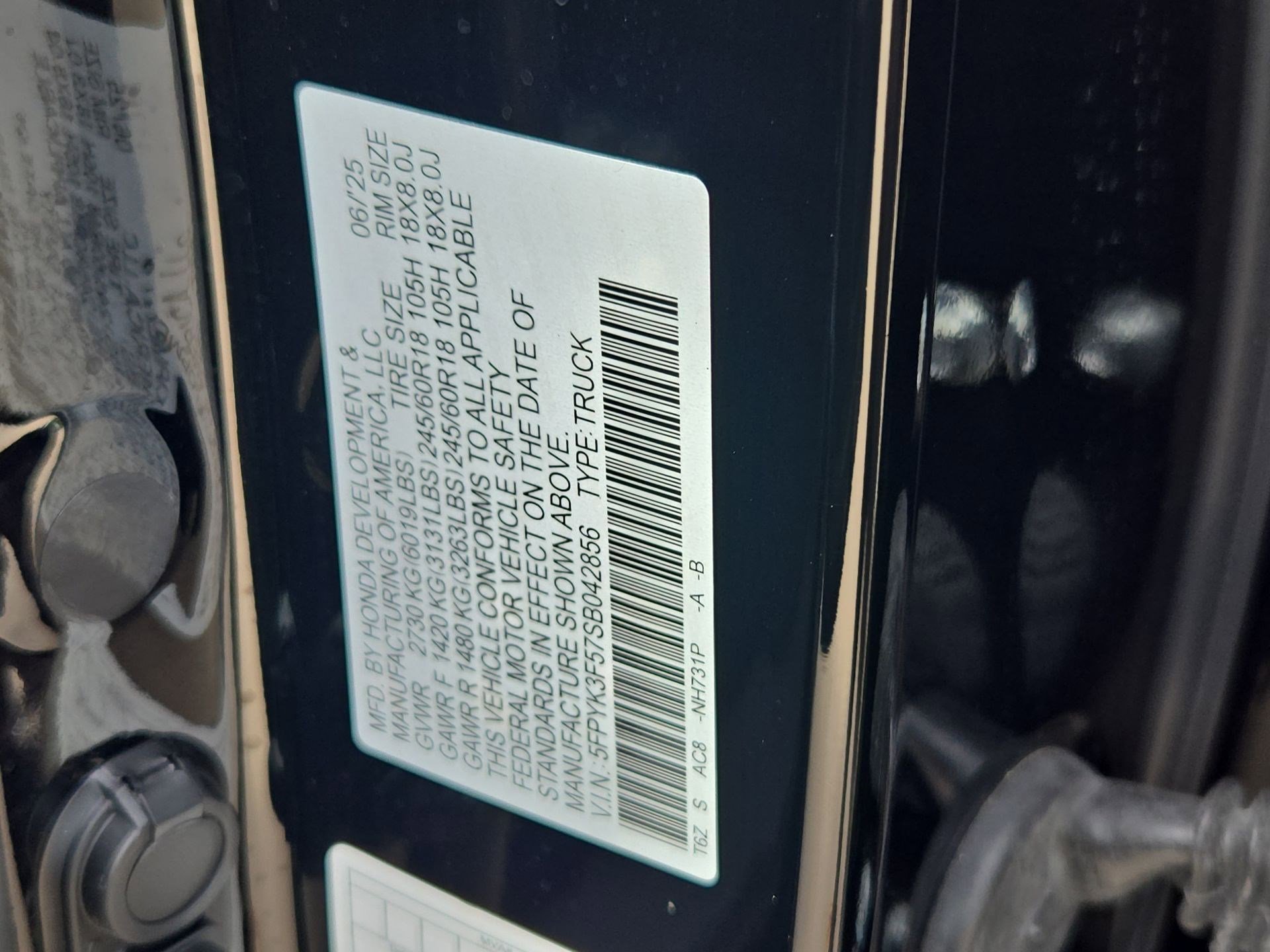 Used 2025 Honda Ridgeline RTL image 35