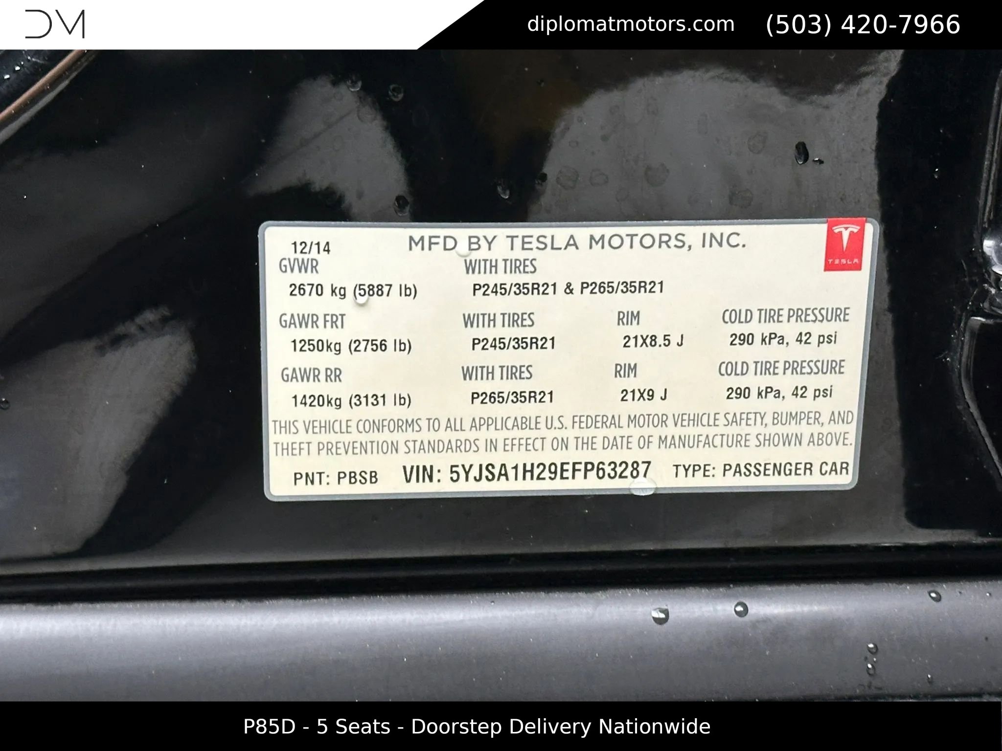 Used 2014 Tesla Model S P85D image 46