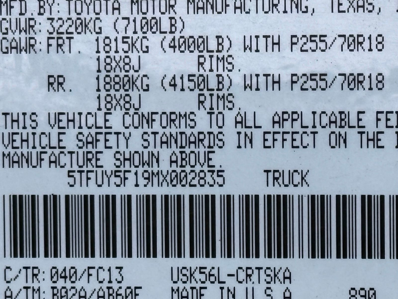 Used 2021 Toyota Tundra SR5 w/ SX Package AWD/4WD image 50