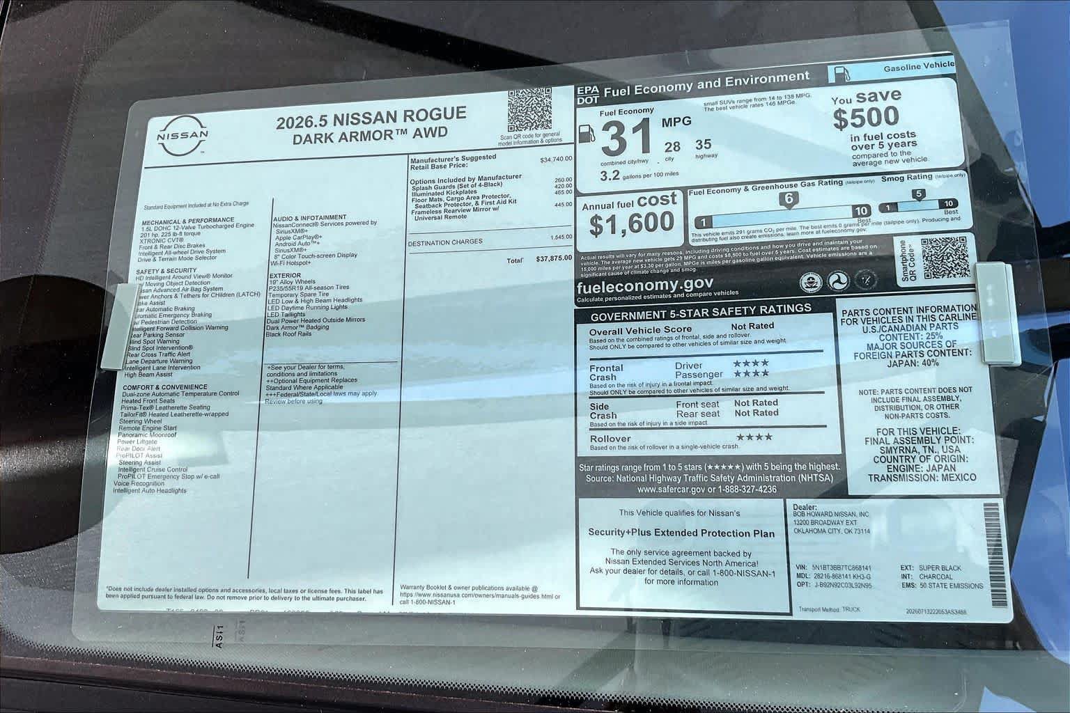 New 2026 Nissan Rogue Dark Armor AWD/4WD image 18