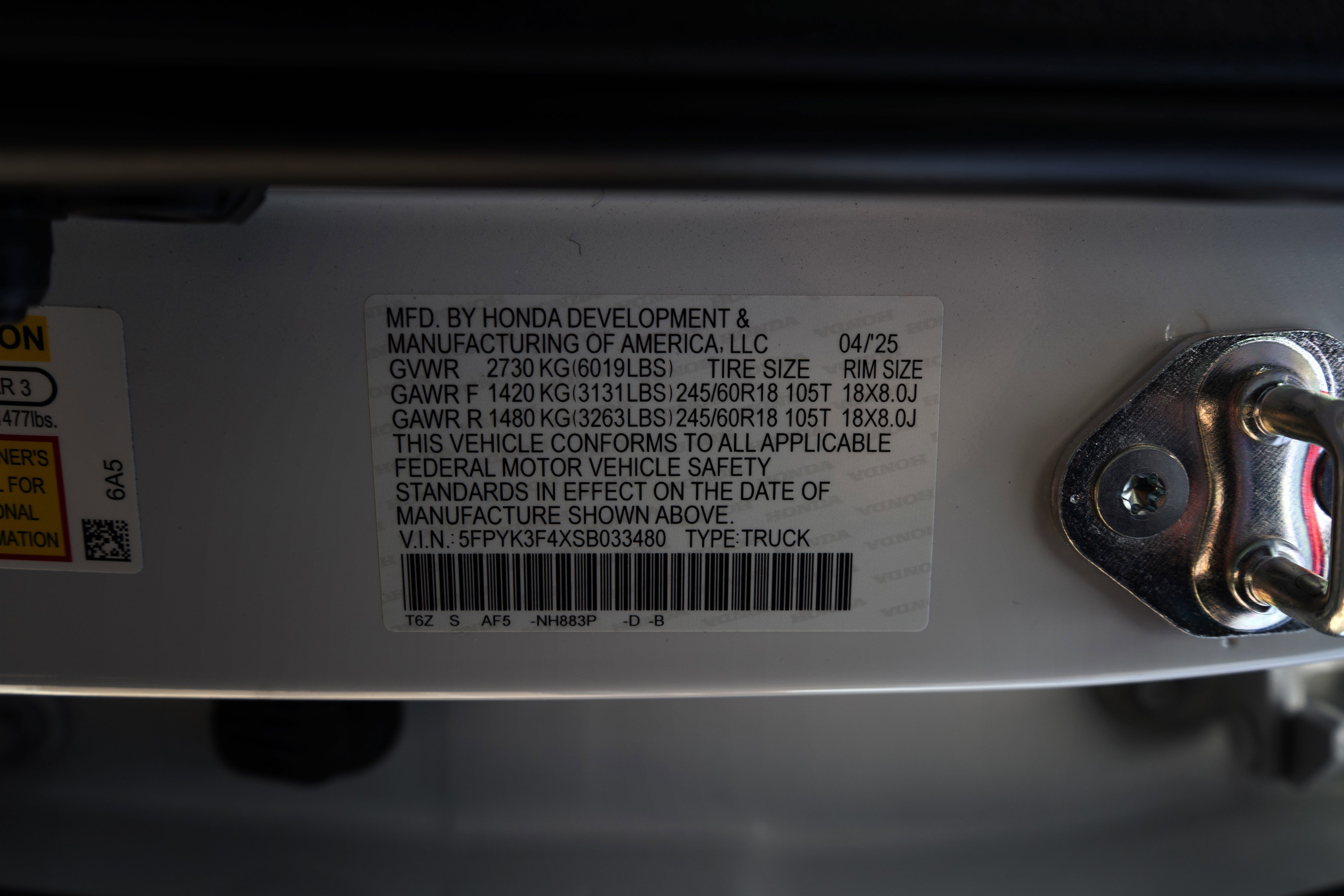 Certified 2025 Honda Ridgeline RTL+ image 47