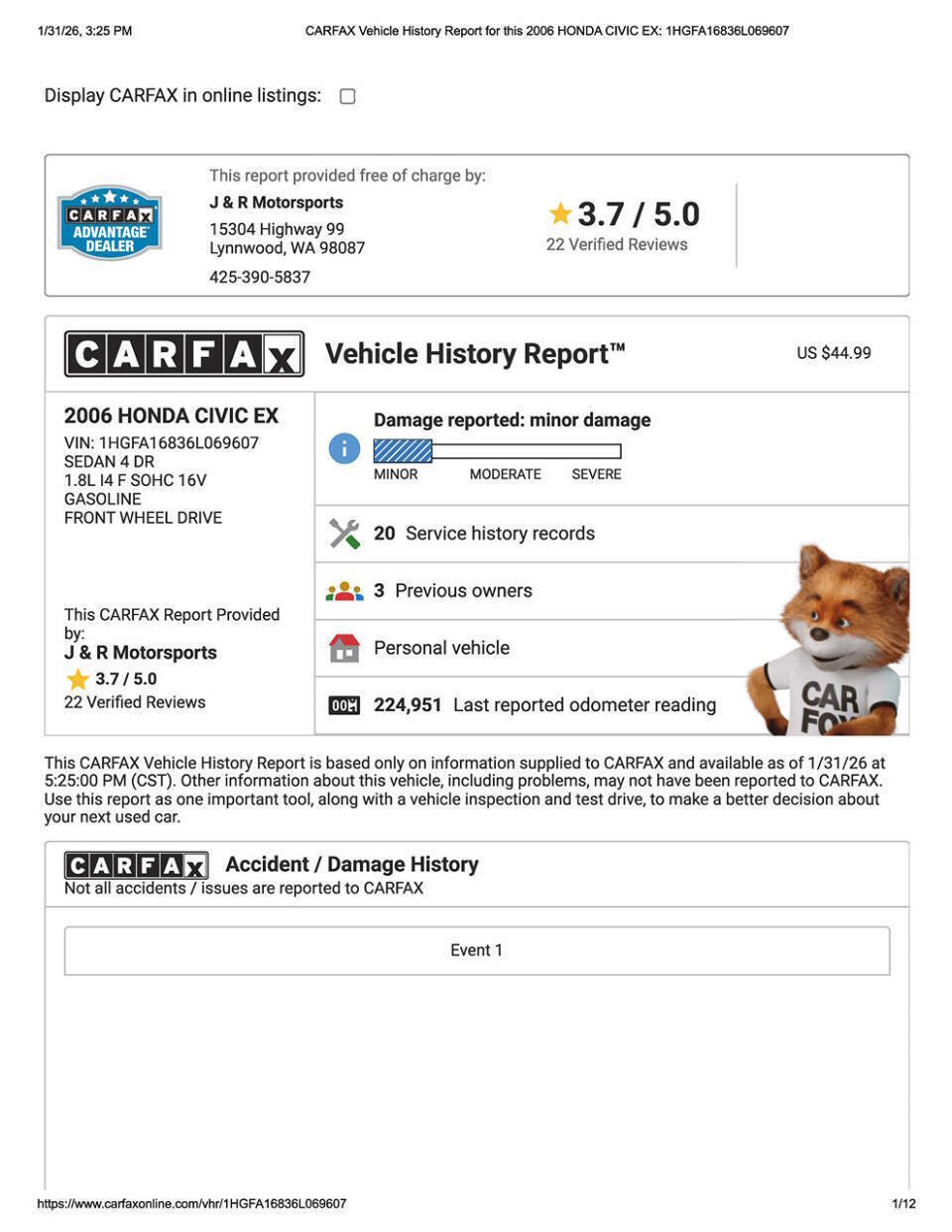 Used 2006 Honda Civic EX image 27