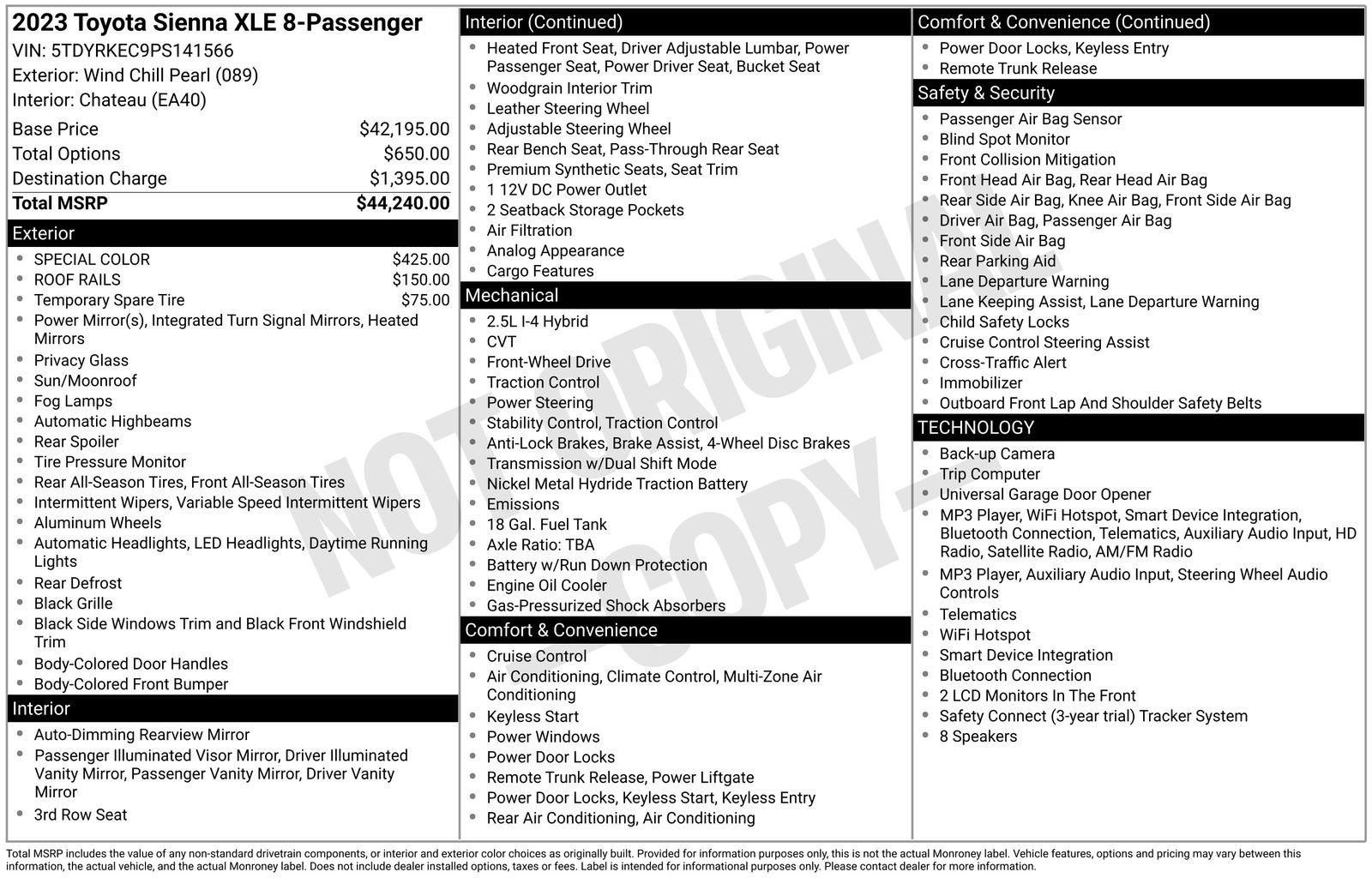 Used 2023 Toyota Sienna XLE FWD image 47