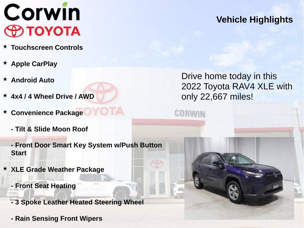 Used 2022 Toyota RAV4 XLE w/ Convenience Package AWD/4WD image 7