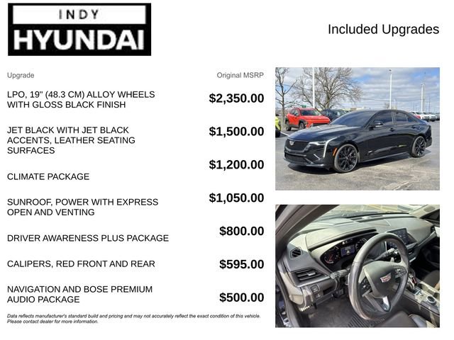 Used 2021 Cadillac CT4 V w/ Climate Package image 4