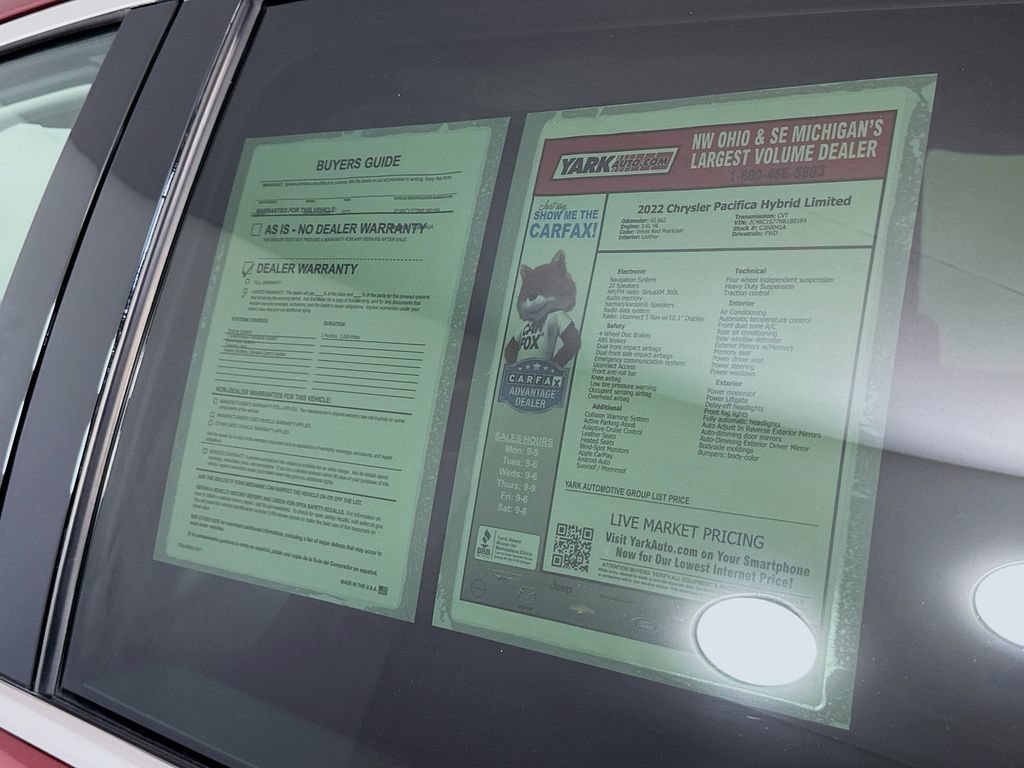 Used 2022 Chrysler Pacifica Limited FWD image 13