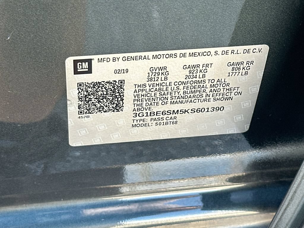 Certified 2019 Chevrolet Cruze LT w/ Convenience Package FWD image 30