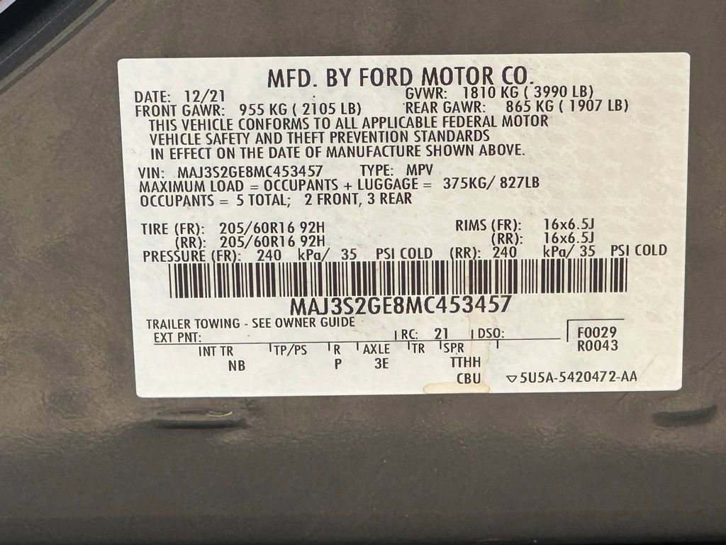 Used 2021 Ford EcoSport SE FWD image 41