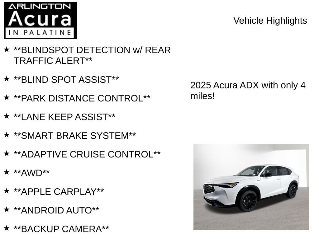 New 2025 Acura ADX A-Spec image 7