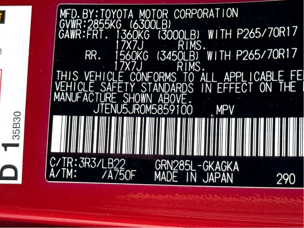 Used 2021 Toyota 4Runner SR5 Premium w/ Moonroof Package AWD/4WD image 25