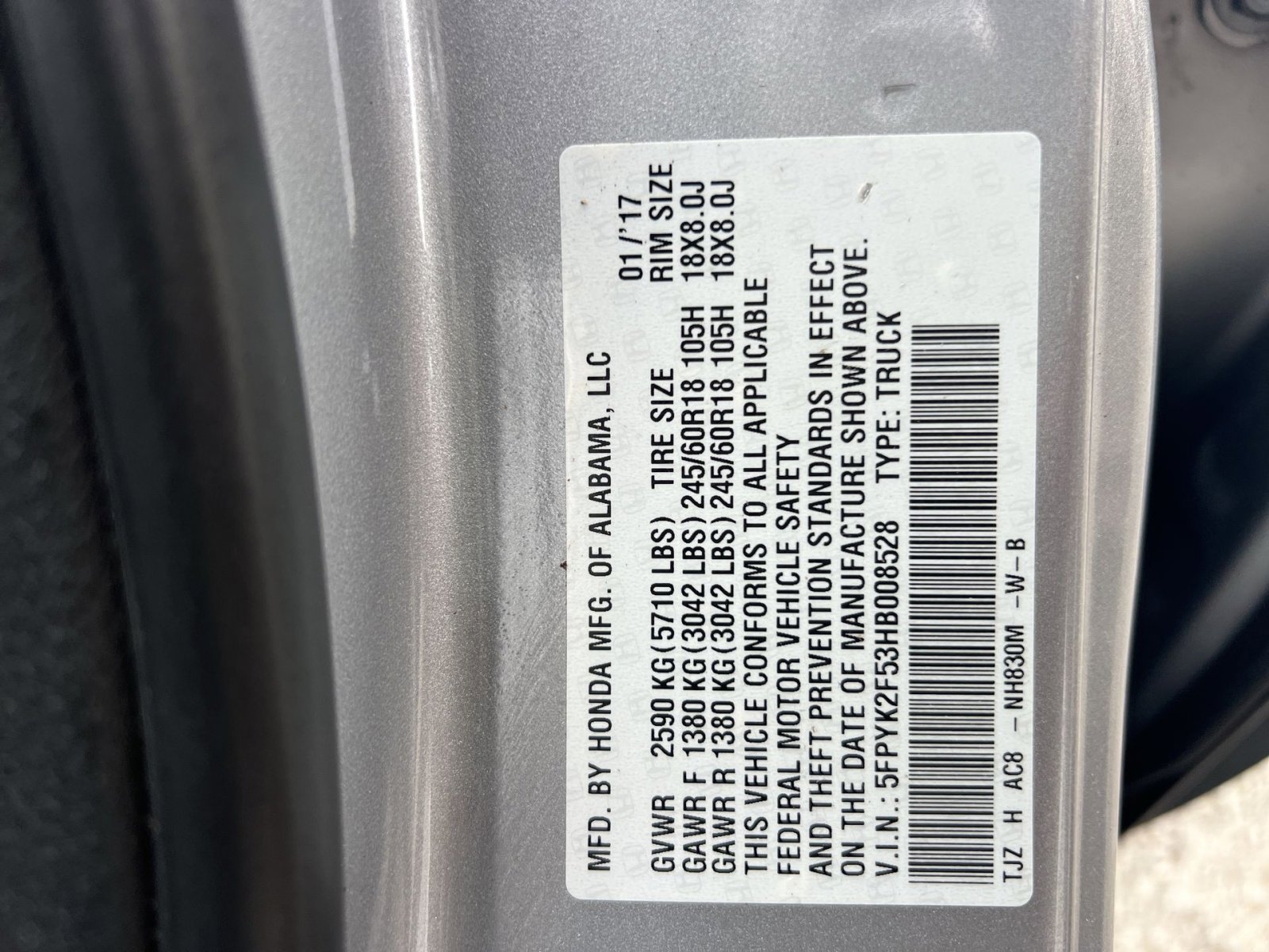 Used 2017 Honda Ridgeline RTL image 28