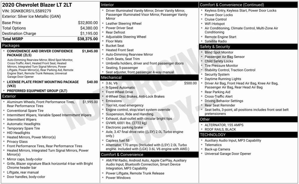 Used 2020 Chevrolet Blazer LT image 6