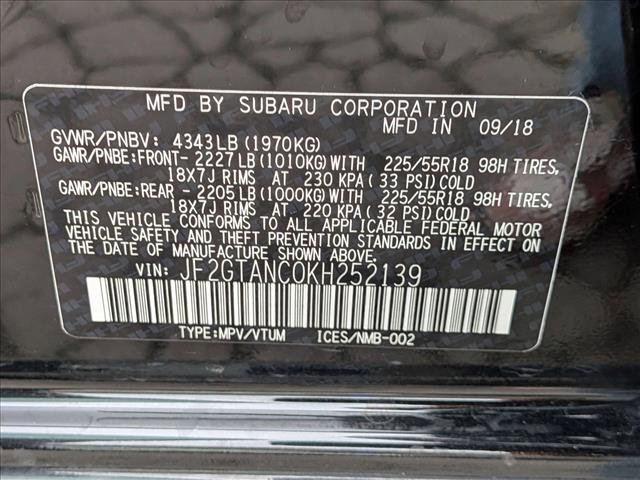 Used 2019 Subaru Crosstrek 2.0i Limited w/ Moonroof Package w/Navigation image 30