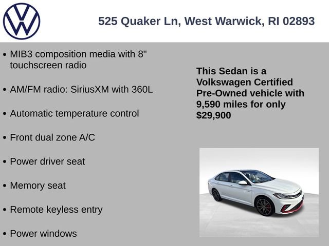 Certified 2025 Volkswagen Jetta GLI Autobahn image 7