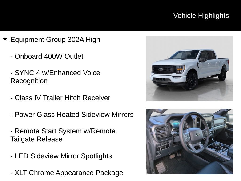 Used 2023 Ford F150 XLT w/ Equipment Group 302A High AWD/4WD image 11