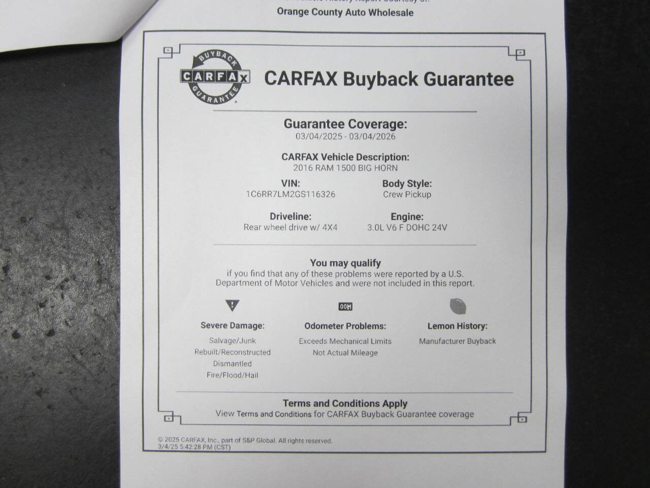 Used 2016 RAM 1500 Big Horn image 29