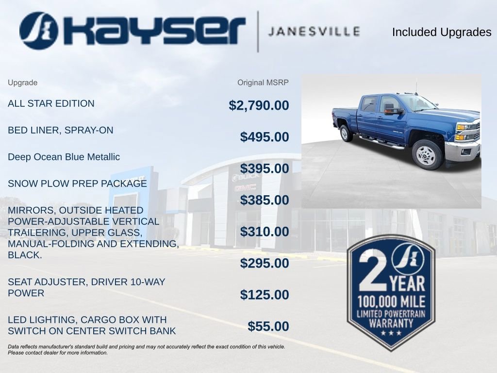 Used 2016 Chevrolet Silverado 2500 LT w/ All Star Edition image 2