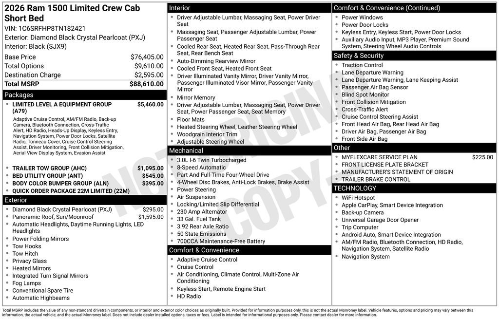 New 2026 RAM 1500 Limited AWD/4WD image 6