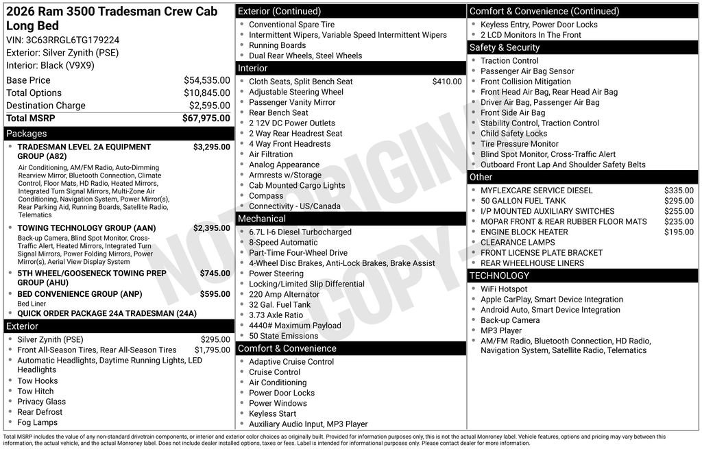 New 2026 RAM 3500 Tradesman image 4