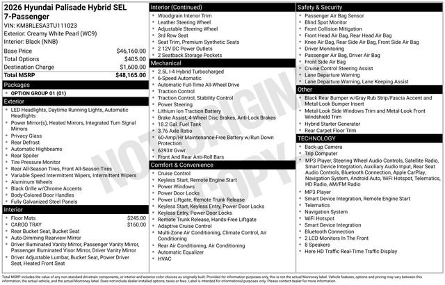 New 2026 Hyundai Palisade SEL AWD/4WD image 11