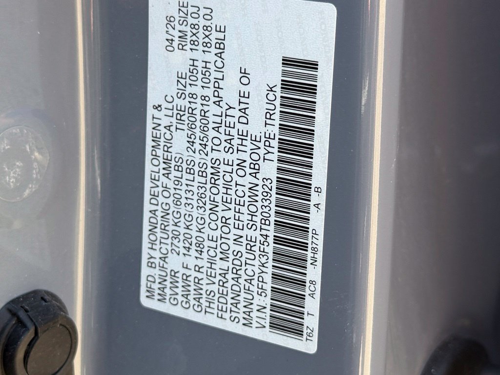 New 2026 Honda Ridgeline RTL image 28