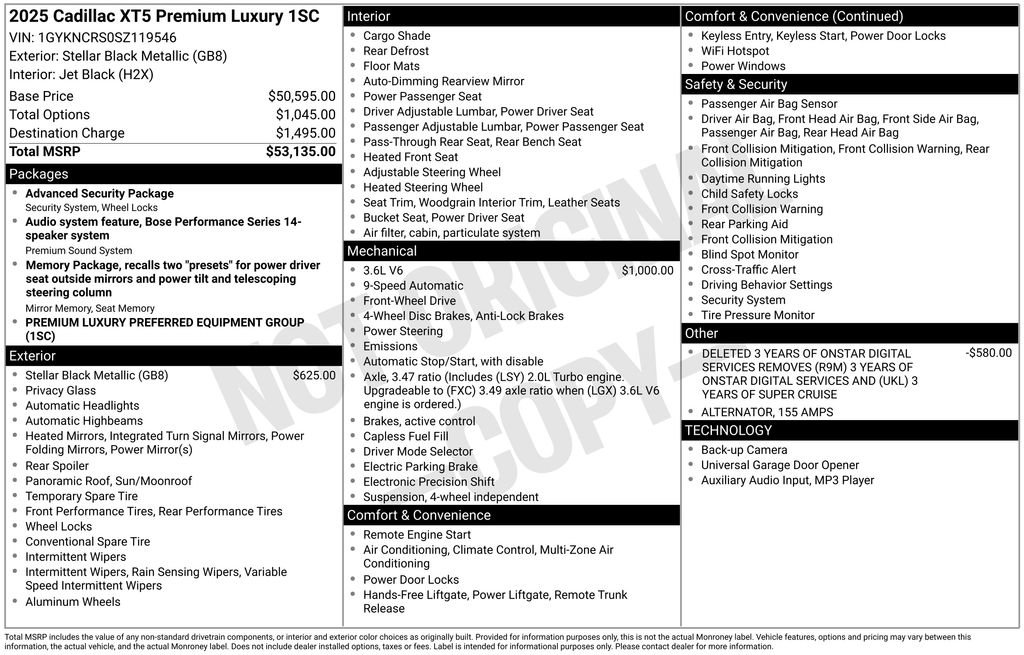 Used 2025 Cadillac XT5 Premium Luxury image 44