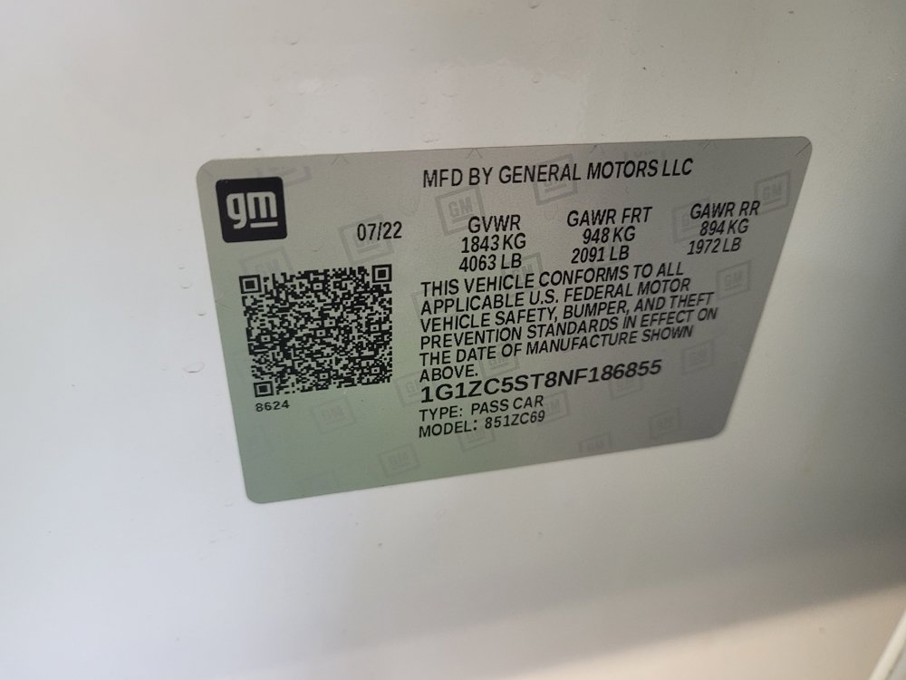 Used 2022 Chevrolet Malibu LS w/ Driver Confidence Package II FWD image 33