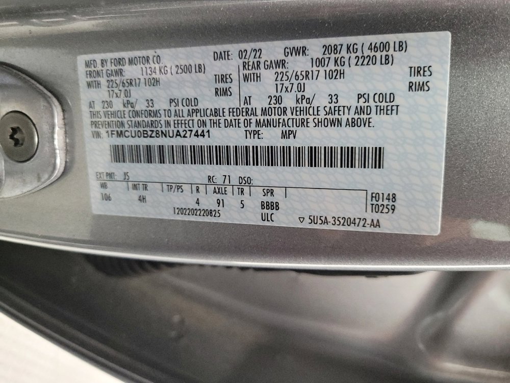 Used 2022 Ford Escape SE FWD image 33