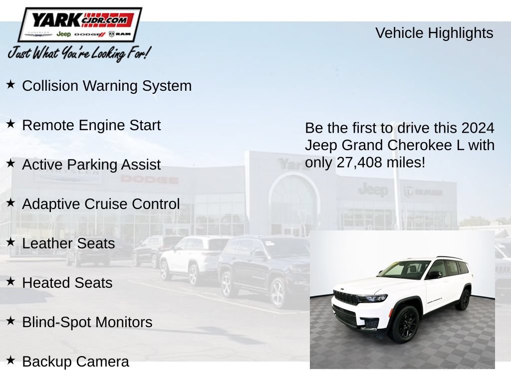 Certified 2024 Jeep Grand Cherokee L Laredo AWD/4WD image 12