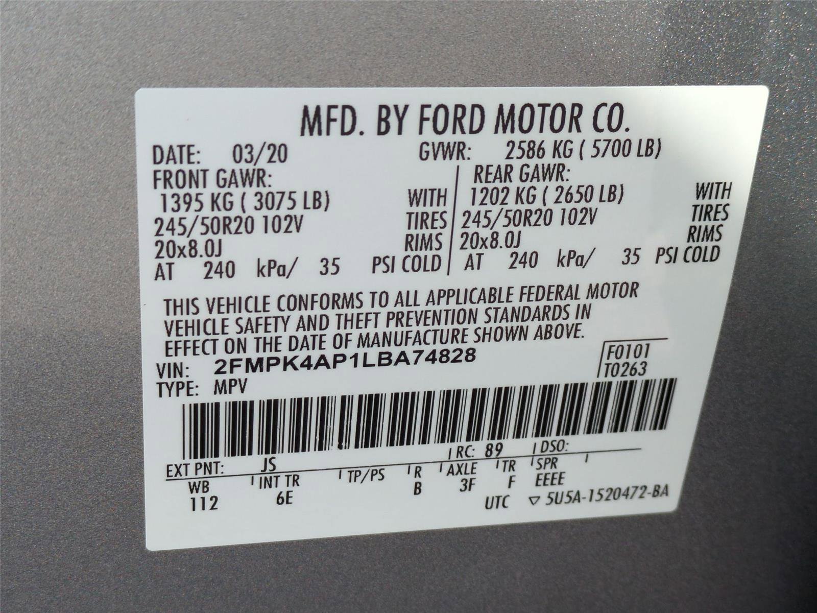 Used 2020 Ford Edge ST AWD/4WD image 23