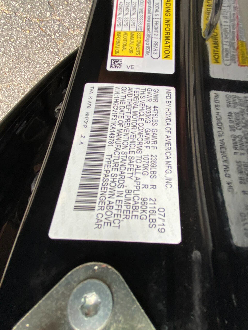 Used 2019 Honda Accord Sport image 48