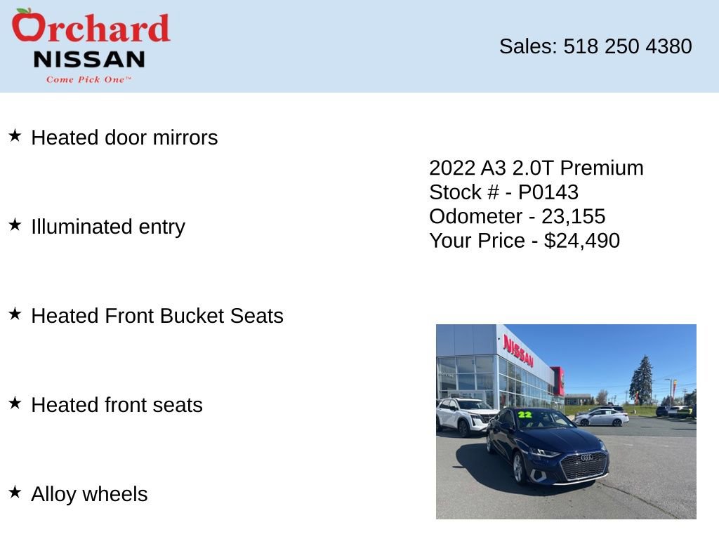 Used 2022 Audi A3 2.0T Premium FWD image 12