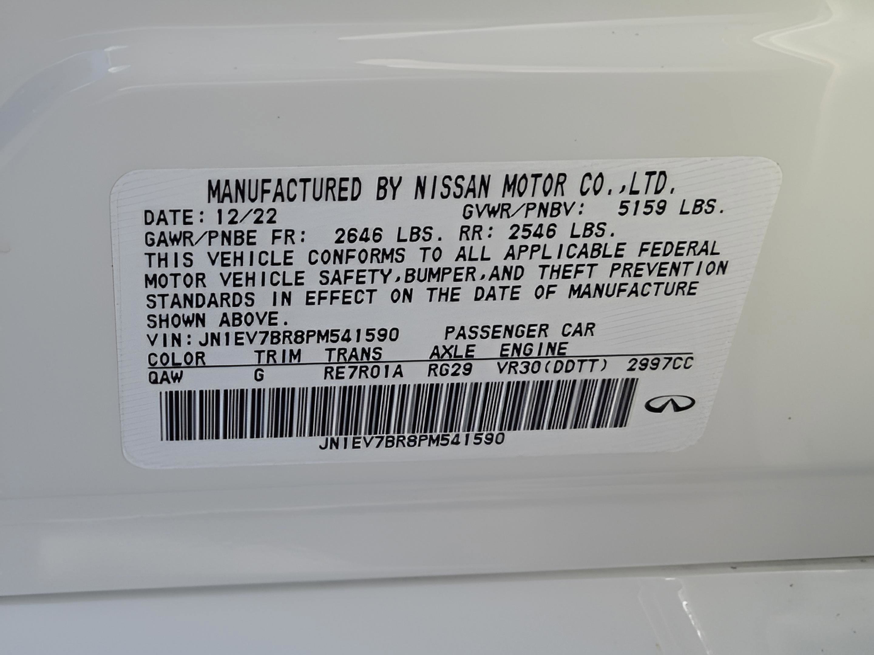 Used 2023 INFINITI Q50 Luxe image 28