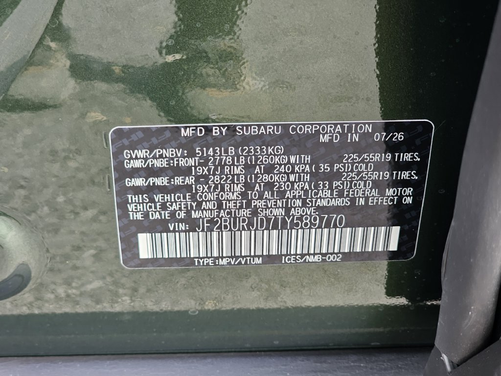 New 2026 Subaru Outback Touring XT AWD/4WD image 31