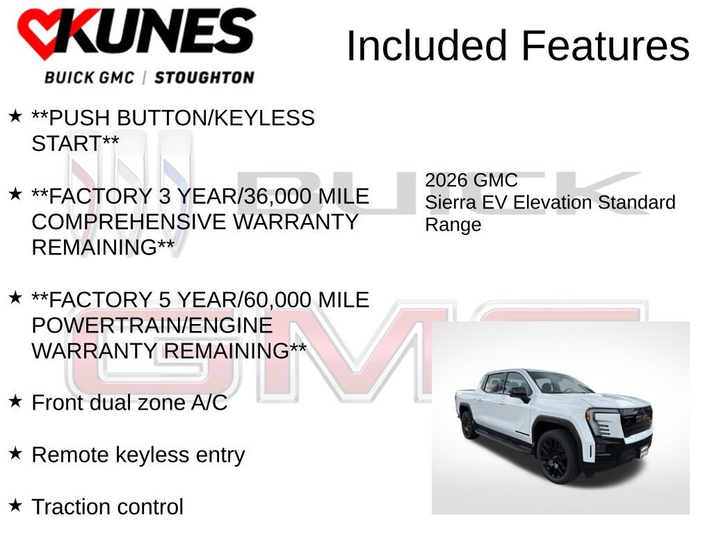 New 2026 GMC Sierra EV Elevation image 3