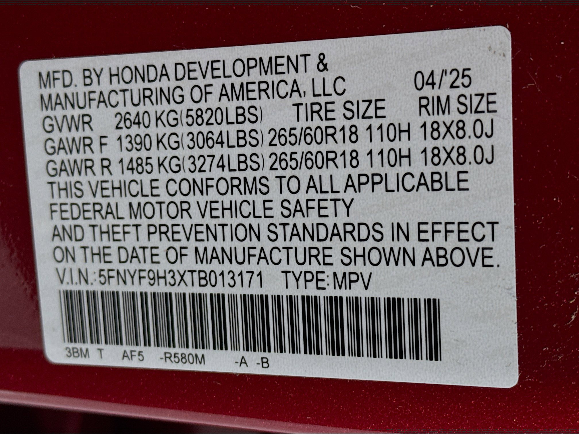 Certified 2026 Honda Passport RTL image 31