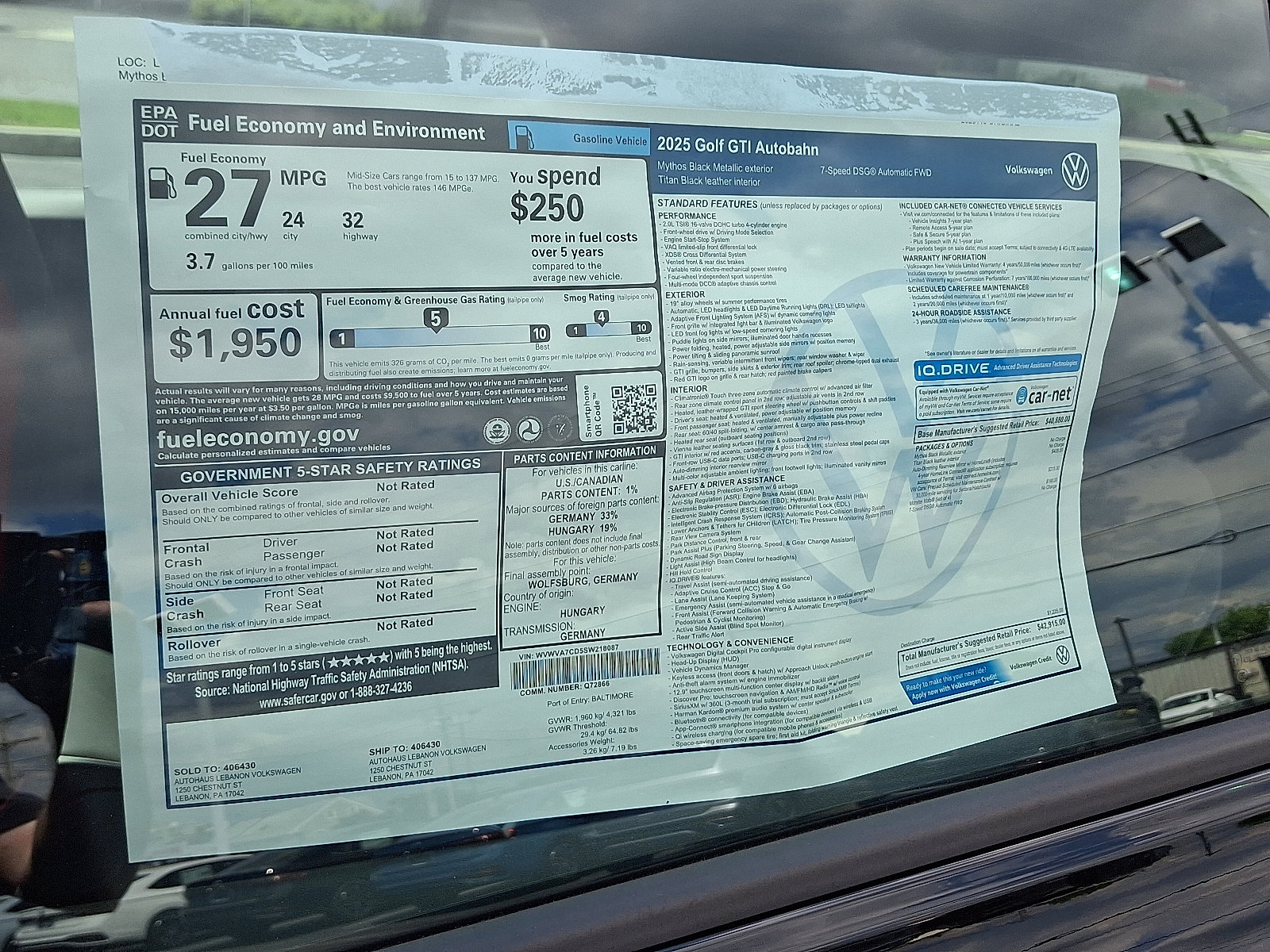 New 2025 Volkswagen GTI Autobahn image 11