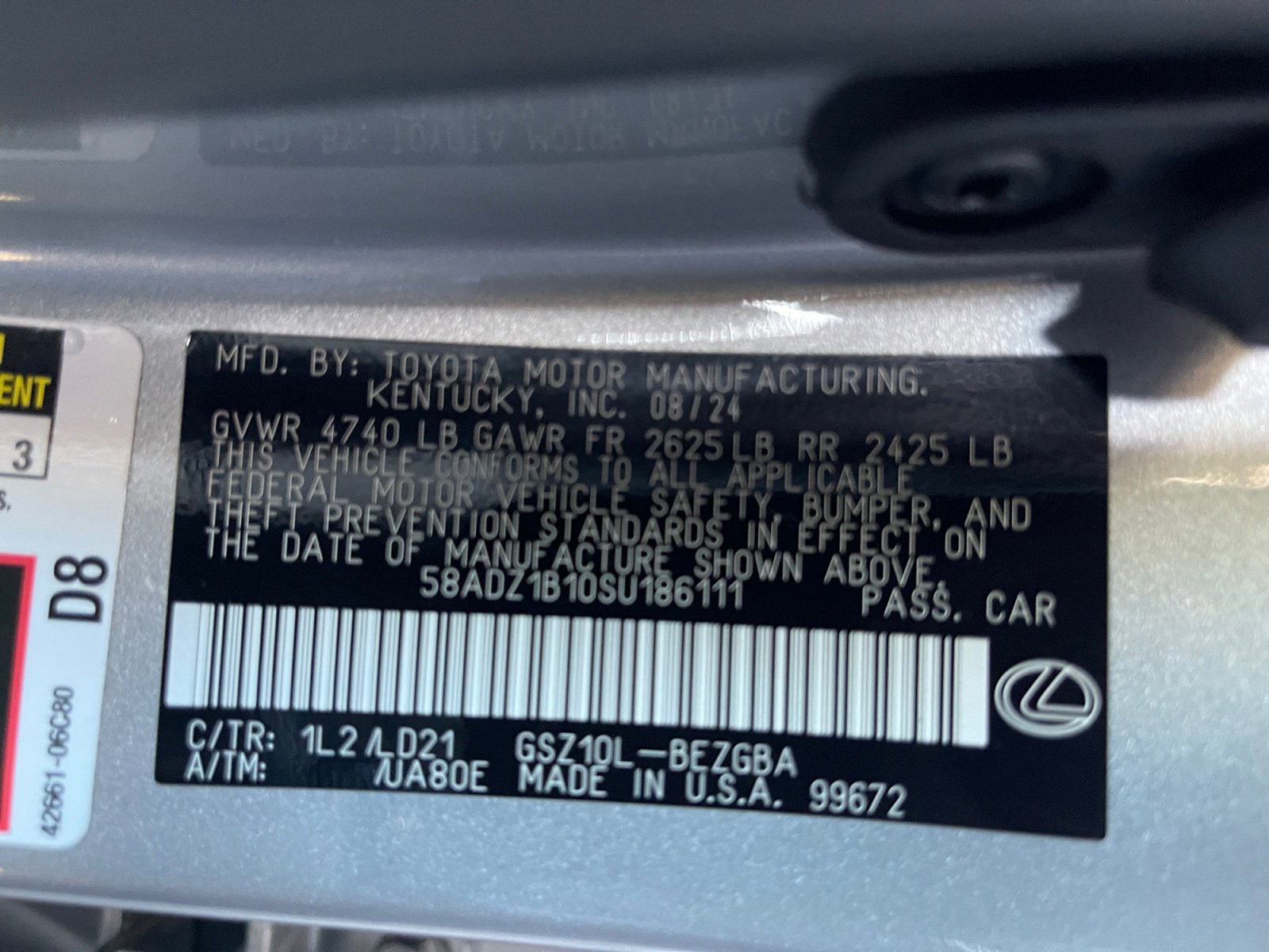 Used 2025 Lexus ES 350 w/ Premium Package image 26