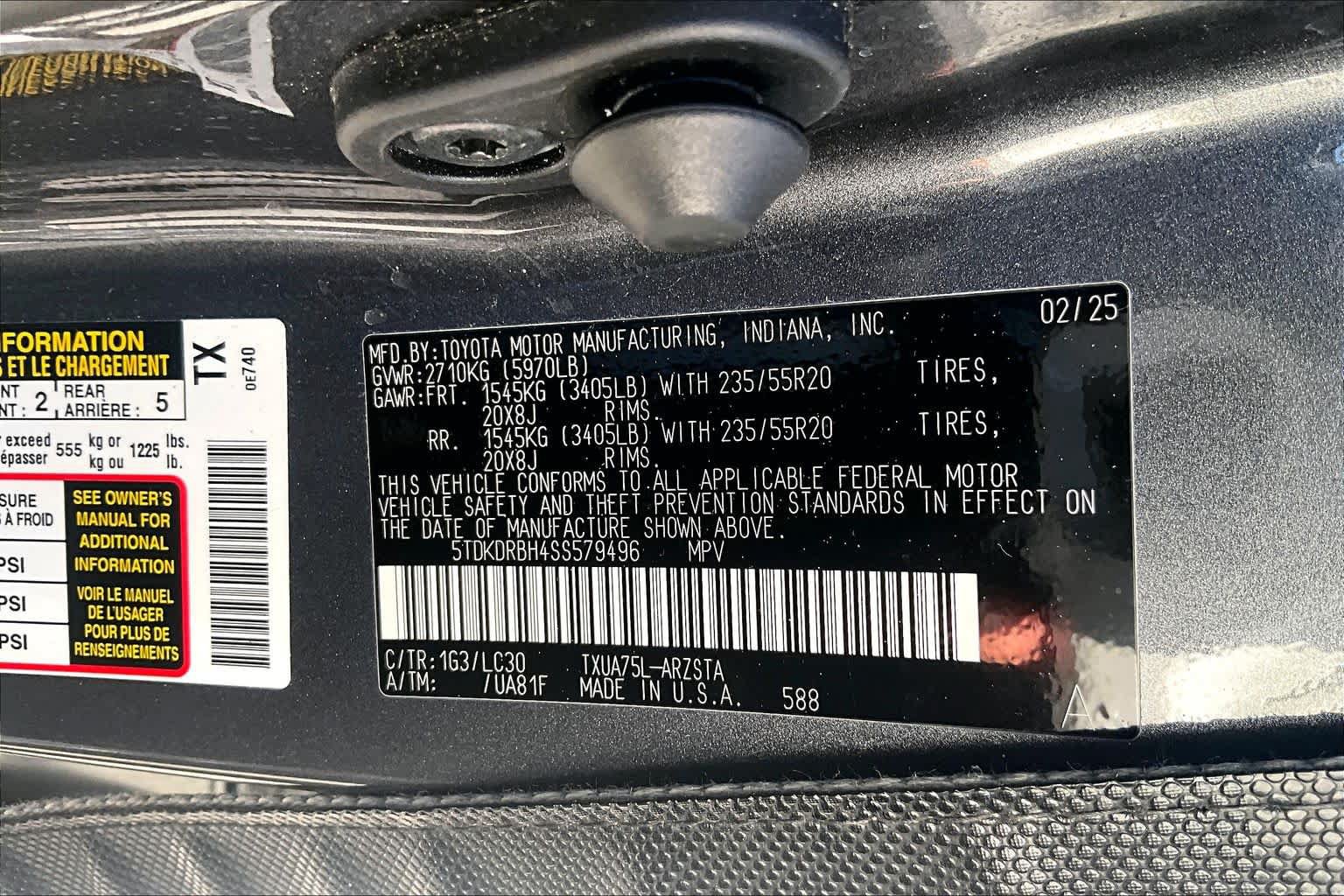 Used 2025 Toyota Highlander XSE AWD/4WD image 37