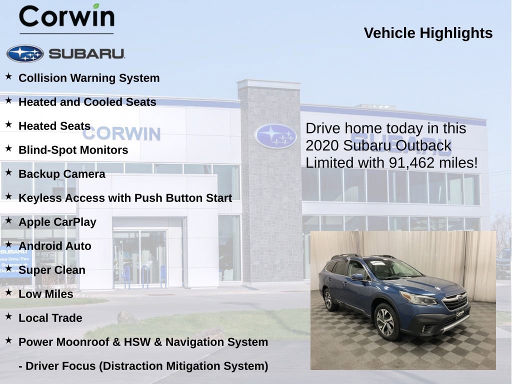 Used 2020 Subaru Outback Limited w/ Popular Package #2 AWD/4WD image 6