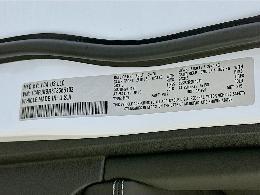 New 2026 Jeep Grand Cherokee L Limited AWD/4WD image 19