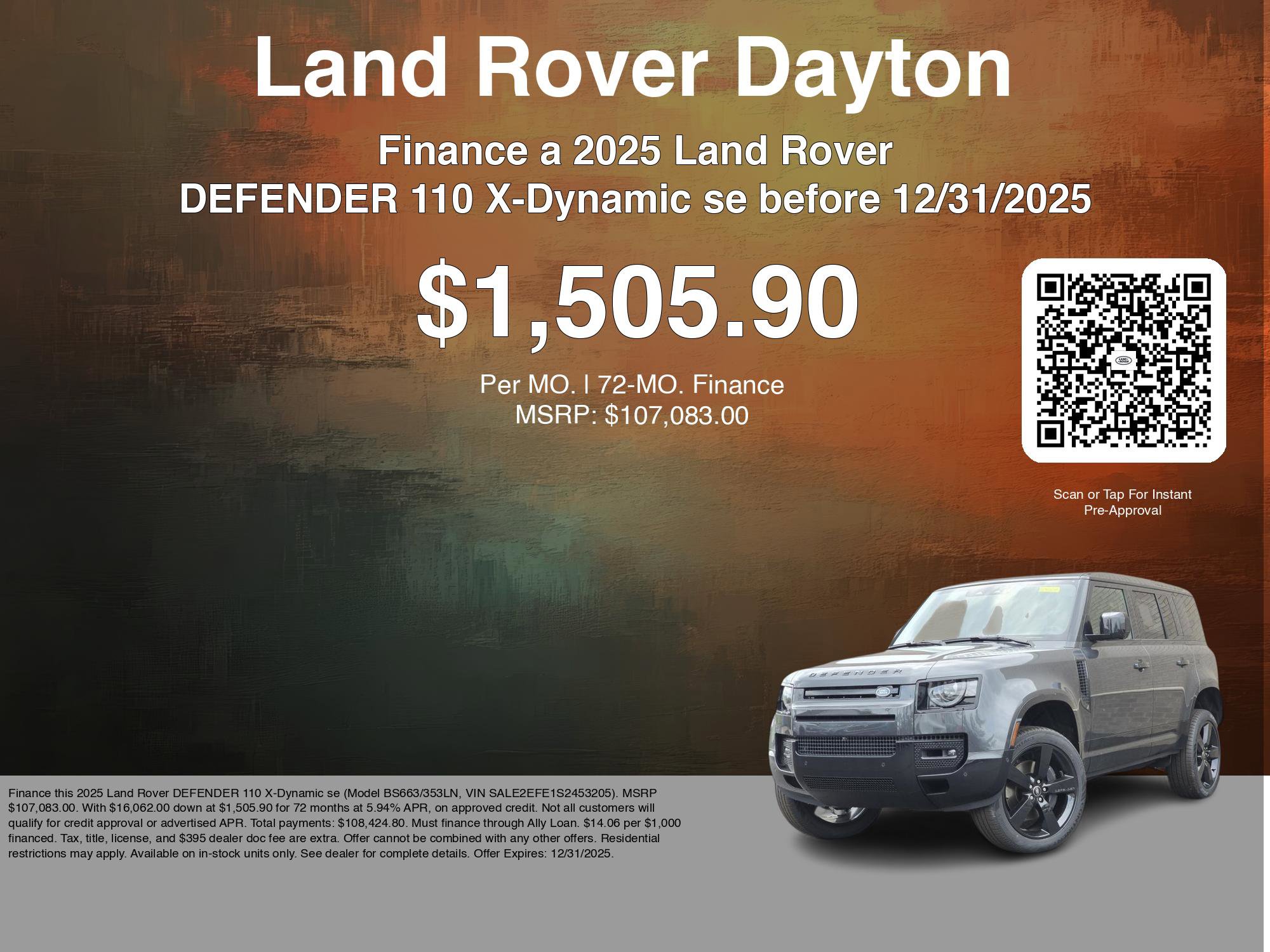 New 2025 Land Rover Defender 110 X-Dynamic SE image 7