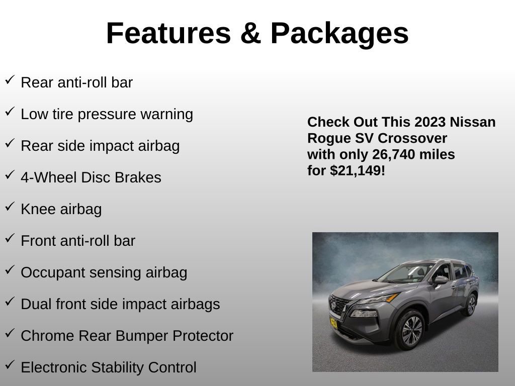 Used 2023 Nissan Rogue SV w/ SV Premium B Package image 17