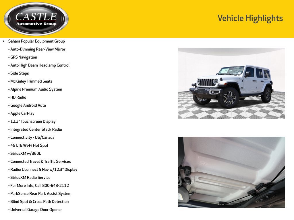 New 2026 Jeep Wrangler Unlimited Sahara AWD/4WD image 3