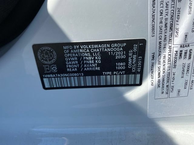 Used 2022 Volkswagen Passat 2.0T FWD image 25