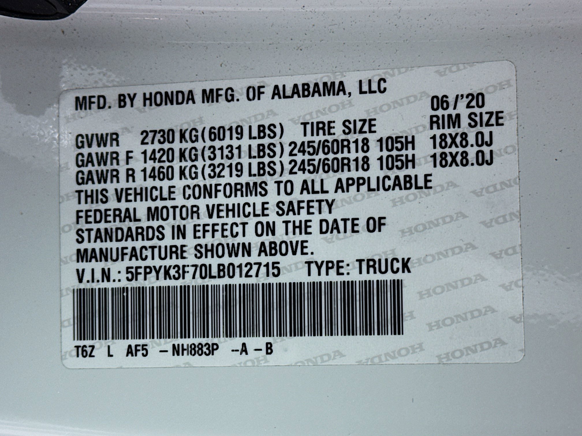 Used 2020 Honda Ridgeline RTL-E image 34